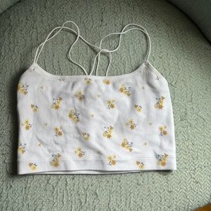 hollister super cropped tank:)